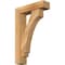 Ekena Millwork Imperial Block Rough Sawn Bracket w/ Offset Brace, Western Red Cedar, 6"W x 22"D x 34"H BKT0604X22X34IMP05RWR - alternate 1